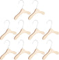 Professional Wooden Pet Clothes Hangers for Small Dogs and Cats, 8.66-inch Solid Wood Coat Hangers with Swivel Hook, Household Portable Dog and Cat Accessory Organizer