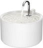 Voluas Ceramic Cat Water Fountain, 2.2L/74oz Cat Fountains for Drinking Indoor, Automatic Pet Water Dispenser with Ultra-Quiet Pump and Replacement Filter, Kitty Watering Supplies, Easy Clean BPA-Free