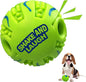 Spiky Interactive Dog Toys Ball, Shaking with Gibbering Sound, for Training, Teeth Cleaning & Herding, Wave, M, 3.46 in (8.8 cm)