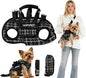 Dog Lift Harness Dog Carrier Adjustable Carrier Sling for Small and Medium Cats with Small Pet Treat Bag Outdoor Hiking (Black L 8-14lb)