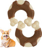 Durable Nylon Dog Toys, 2 Pack Tough Chew Toys for Aggressive Chewers, Beef-Flavored Hoof-Shaped Dog Chew Bones for Large/Medium Breed Dogs, Teeth Cleaning and Anxiety Relief