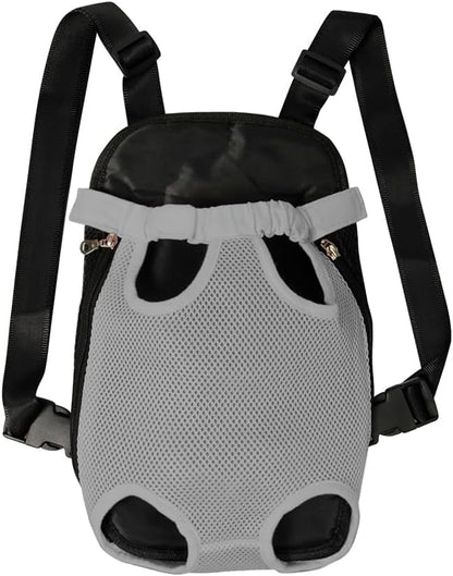 FEimaX Dog Carrier Backpack Pet Legs Out Front Cat Travel Bag, Adjustable Puppy Backpacks Carriers Hands-Free for Small Medium Dogs Cats Hiking Traveling Camping Daily Walking