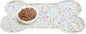 Dog Food Mat Anti-Slip Silicone Dog Bowl Mat Thicker Pet Placemat Waterproof Cat Feeder Pad with Raised Edge Puppy Kitten Feeding Mats Suitable Small Medium-Sized Dogs Cats Eating Tray