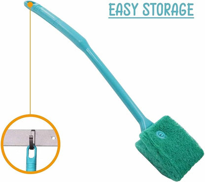 2 PCS Fish Tank Cleaner, Fish Tank Brush - Green Fish Tank Scrubber for Glass, Aquarium Sponge Cleaner, Fish Tank Accessories