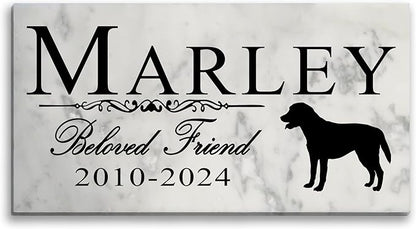 Broad Bay Dog Memorial Stone Personalized Marker Outdoor Garden Choose Your Breed Plaque Grave Headstone