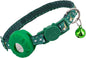 Airtag Cat Collar Breakaway, Safety Kitten Collar with Apple Airtag Holder,Cute GPS Cat Collar with Bell, Lightweigh Tracker Cat Collars for Girl Boy Cats, Kittens and Puppies