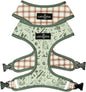 Lucy & Co. Cute Reversible Dog Harness Walking Halter - Best Designer Pet Harnesses for XS - XL Dogs - Padded Adjustable Vest for Easy Walking-XLarge-Green Outdoor Plaid