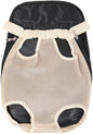 Leconpet Pet Carrier Backpack, Legs Out Adjustable Pet Front Cat Dog Carrier Backpack, Easy-Fit Dog Travel Backpack Carrier for Hiking Camping for Small Medium Puppies Cats (M, Cream)