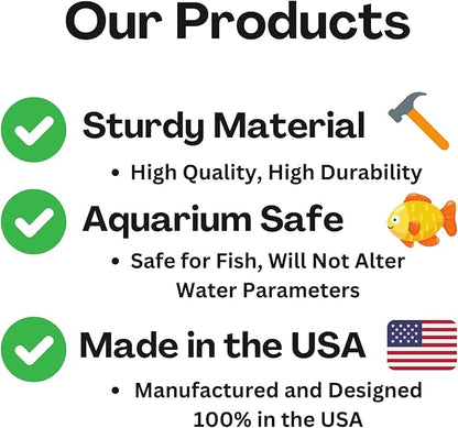 Aquarium Underground Tunnel Cave Natural Curve | Viewing Fish & Shrimp Under Gravel Tunnel | Fish Tank Decor Decoration Hideout Perfect for Corydora Catfish, Kuhli Loach, Clown Loach, Pleco