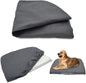 Dog Bed Cover Waterproof Replacement Machine Washable Covers for Dog Bed Heavy Duty Scratch Resistant Mattress Protector Pet Bed 36x27 Inch Grey Cover Only
