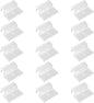 15 Pcs Rimless Aquarium Lid Clips for 11-12mm Glass, Clear Acrylic Aquarium Cover Support Clamps for Fish Tank Lid Holder, Plastic Tank Top Clips for Glass Canopy or Piscine Hoods and Covers
