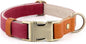 Plutus Pet Genuine Leather & Hemp Dog Collar – Adjustable Heavy Duty Pet Collar with Quick Release Metal Buckle, Soft & Stylish for Puppy and Small, Medium, Large Dogs (Burgundy, M)