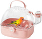 Bird Travel Carrier | Portable Hamster Cage with Water Bottle | Pet Bird Carrying Supplies Spacious Design for Sparrow Macaws Conures Chinchillas Budgies Cockatiels Parakeet Hedgehog