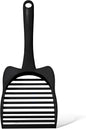 CatGuru Cat Litter Scoop, Jumbo Litter Scoop, Litter Scooper with Deep Shovel & Long Handle, Super Fast Sifter, Durable Kitty Litter Scoop, Cat Stuff, Kitten Supplies (Black)