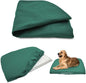 Dog Bed Cover Waterproof Replacement Machine Washable Covers for Dog Bed Heavy Duty Scratch Resistant Mattress Protector Pet Bed 30x20 Inch Dark Green Cover Only