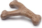 Benebone Puppy Wishbone Dog Chew Toy, Made in USA, Real Bacon Flavor, Small