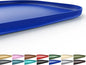 Silicone Pet Feeding Mat with Raised Edge for Food and Water, Dog Bowl Mats, Cat Bowls Placemat with High Lip for Floor Waterproof, Rubber Tray for Cats and Dogs 24 x 16 x0.8 Navy Blue