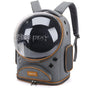 Cat Backpack Carrier, Breathable Cat Carrier Large Space Bubble Pet Backpack for Small Dog and Large cat up to 18lbs, Transparent & Foldable Pet Carrier for Travel Hiking (Grey)