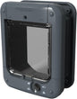 Closer Pets Microchip Activated Cat Flap (360) - ISO and AVID Compatible, for Small to Medium Cats, Accommodates up to 30 Pets, for Single/Multiple glazing, UPVC, walls and Wood, Grey