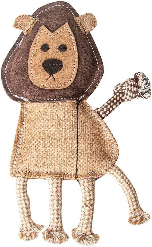 Natural Jute Dog Chew Toy – Lion Shape, Tough & Durable Puppy Teething Toy, Safe Eco-Friendly Chew, Interactive Training & Play Toy for Small, Medium & Large Dogs