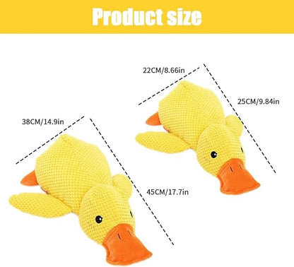 2025 Upgraded Dog Toys, New Durable Calming Duck Toys, Dog Toys for Aggressive Chewers with Soft Squeaker, Fun for Indoor Puppies and Senior Pups (3 Pcs, S-8.66 * 9.87in)