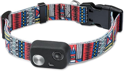MS-5 Automatic Pet Door Collar, Genuine High Tech Pet Brand Dog Collar for Power Pet Doors - Deluxe Strap (Tribal, Large) - DC-TBL-MS5-L