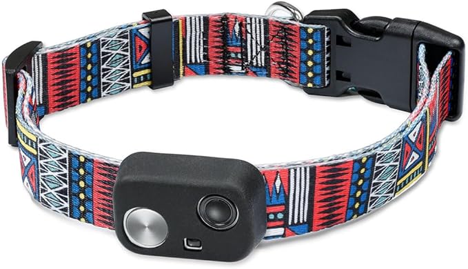 MS-5 Automatic Pet Door Collar, Genuine High Tech Pet Brand Dog Collar for Power Pet Doors - Deluxe Strap (Tribal, Medium) - DC-TBL-MS5-M