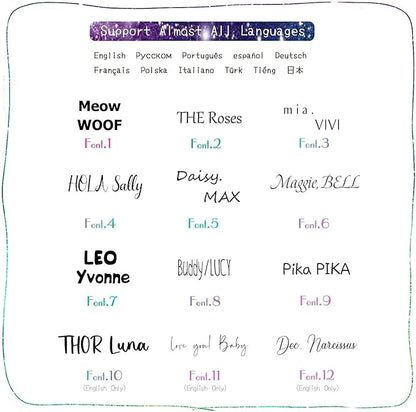 Cats Dogs ID Tags Personalized Lovely Symbols Pets Collar Name Accessories Simple Custom Engraved Products for Extra Small Four Legged Child Necklace Chain Anti-Lost Industrial Steel Charm