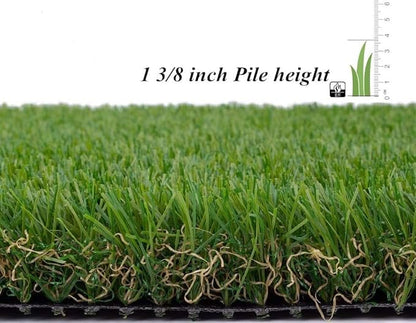 ALTRUISTIC Artificial Grass 12FTX59FT(708 Square Feet), Realistic Fake Grass Deluxe Turf Synthetic Thick Lawn Pet Turf, 1 3/8” Height, Outdoor Decor, Customized