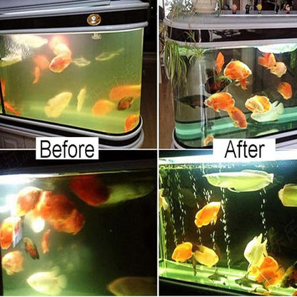 Aquarium UVC Clean Light Algae Clear Green Bloom Clean Fish Tank UVC Water Clean Lamp for Sump Pond Filter Tank (7W Without Timer)