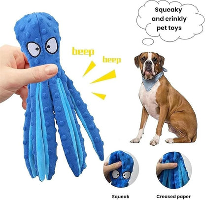 2025 New Upgrade Interactive Chew Pet Toy No Stuffing Bite-Resistant Squeaky Perfect for Puppies, Small and Medium Dogs (1pc Orange)