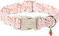 Easter Day Dog Collar, UP URARA PUP Easter Bunny Adjustable Pet Collar with Quick Release, Colorful Rabbits Dog Collars for Small Medium Large Dogs