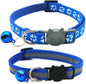 2 Pack Cat Collars Quick Release Reflective Kitten Collar with Bell & Safety Release (Dark Blue)