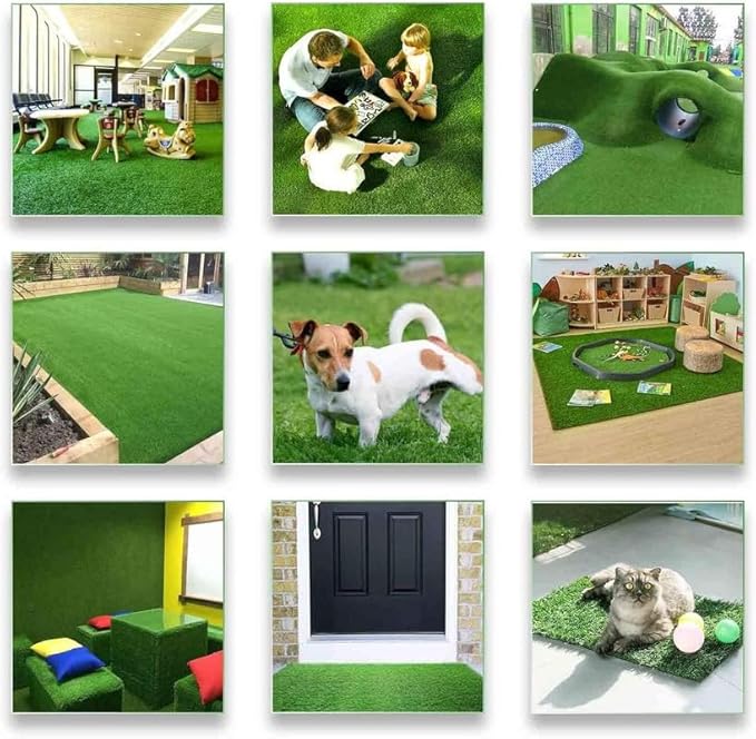 ALTRUISTIC Artificial Grass 15FTX56FT(840 Square Feet), Realistic Fake Grass Deluxe Turf Synthetic Thick Lawn Pet Turf, 1 3/8” Height, Outdoor Decor, Customized
