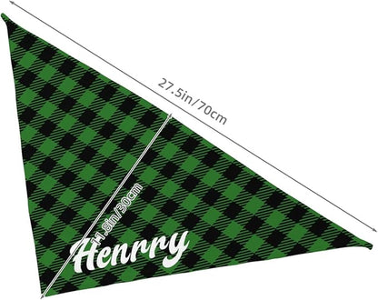 Custom Pet Scarf Personalized Dog Bandana with Name Personalized Add Your Text Bibs Triangle Head Scarfs Gift for Small Medium Large Dogs Cats Baby Puppy Pets Accessories
