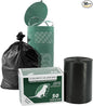 Zero Waste USA - Commercial Grade Dog Waste Station Can Liners -1 Roll of 50 bags - Standard Size 26" W x 33" L (10-13 gallons) - Heavy Duty, Thicker than competitors' bags (1.1 mil)