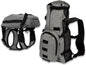 K9 Sport Sack Walk-On - Small, Shark Skin Gray - Ideal for Dogs with 13-16” Back Length - Lightweight, Packable, Backpack-Style Carrier - Includes Compatible Harness & Storage Bag