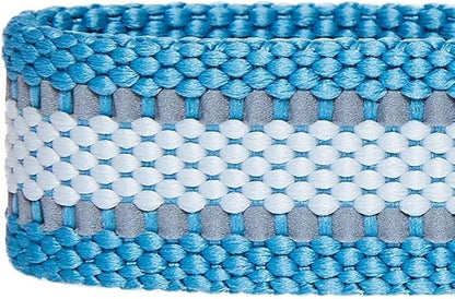 Blueberry Pet Essentials Matching Large Dog Collar | Adjustable Classic Solid Color Nylon Dog Collars for Large Dogs | Reflective Sky Blue Dog Collar for Large Dogs