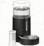 CZPET Automatic 4L Filter Dog and Cat Water Dispenser with Stainless Steel Bowl Gravity Waterer,Large Capacity and Drinking Area Noise-Free for Pets (Black)