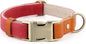 Plutus Pet Genuine Leather & Hemp Dog Collar – Adjustable Heavy Duty Pet Collar with Quick Release Metal Buckle, Soft & Stylish for Puppy and Small, Medium, Large Dogs (Red, S)