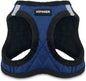 Best Pet Supplies - All Weather Plush, Reflective, No Pull Harness for Small, Medium Dogs, Cats - Secure with Hook & Loop Fastener, Buckle, Double D-Rings - Royal Blue Faux Leather, S