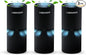 Lab Charge Small Ionic Air Purifier for Home & Bedroom – Silent HEPA Filter – Covers 250 Sq Ft - Free Cleaner for Pets, Hair, Smoke, Dust, Odors & Dander – Compact & Black Design - Pack of 3