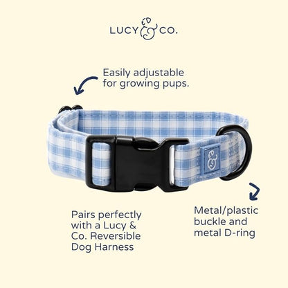 Lucy & Co. Silly Goose Dog Collar, Adjustable Durable Dog Collar with Cute Print, Small