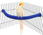 Wontee Bird Perches Bird Cage Sand Perch Stand for Budgies Parakeets Cockatiels Conures (Random Color) (90 Degrees)