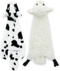 Best Pet Supplies Squeaky Dog Toys with Soft Durable Fabric for Small, Medium and Large Pets Interactive Toy for Indoor Play, Supports Active Biting and Play - Sheep, Cow, Small