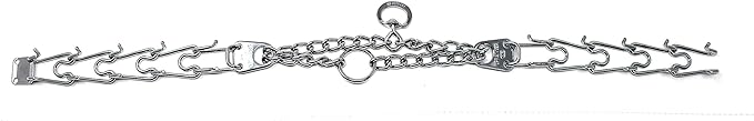 Herm Sprenger Prong Dog Training Collar Ultra-Plus Chrome Plated Steel Pet Pinch Collar No-Pull Collar for Dogs Anti Pull Training Collar Made in Germany 4mm x 25in Large