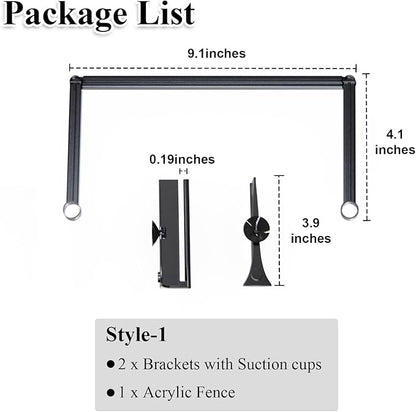 Aquarium Floating Plant Barrier, Floating Plant Corral Self Adjusts to Water Level Fish Tank Fence Keeps The Floaters Away from The Filter