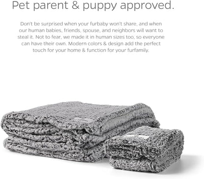 Pet Parents Premium Pet Blanket - Water Resistant, Perfect for Crates, Calming, Large, Medium, Small Dogs & Puppies - Color: Chocolate, Size: 32x40