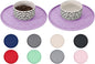 Comtim Waterproof Dog Food Mat - 2 Pack Silicone Pet Food Mat Dog Food Bowl Mats Cat Water Mats Eating Tray, Non-Slip Pet Placemat with Lip for Messy Drinkers to Protect Floor, Lavender 11"×11"