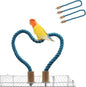 2 Pack Rope Perch, Swing, Cage Stand Pole Accessories, Climbing Toy for Parrot Parakeet Budgies Cockatiels Lovebirds (31.49"/80 cm)